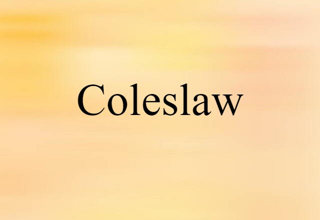 coleslaw