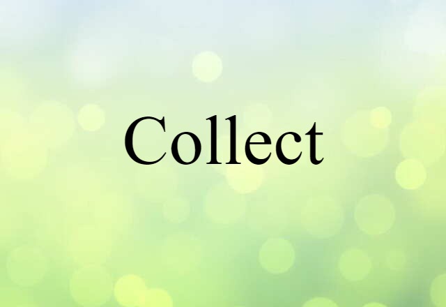 Collect (noun) Definition, Meaning & Examples