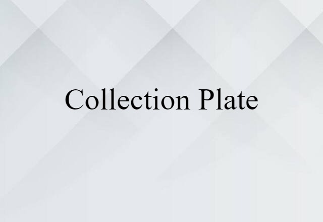 collection plate