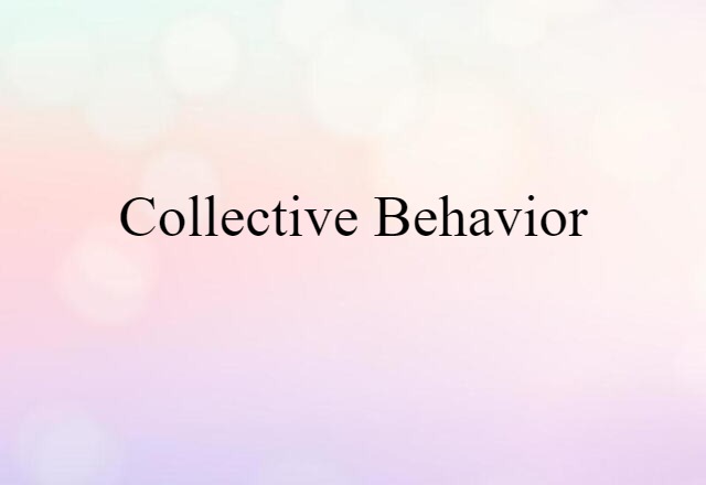 collective behavior