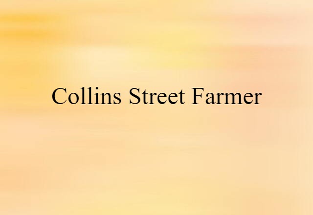 Collins Street Farmer