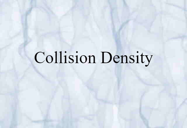 collision density