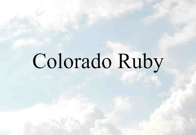 Colorado ruby