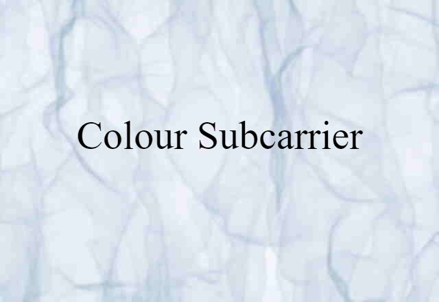 colour subcarrier