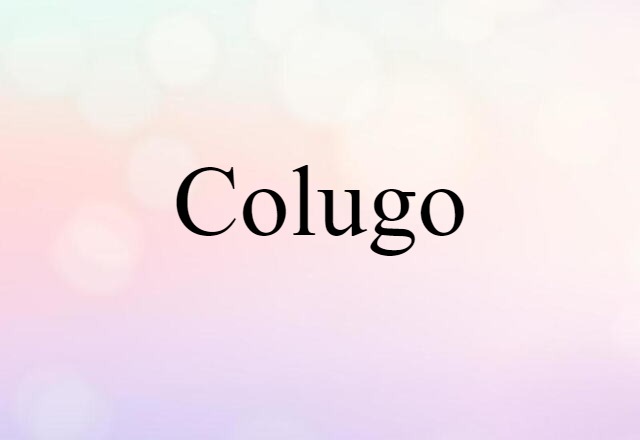 Colugo (noun) Definition, Meaning & Examples