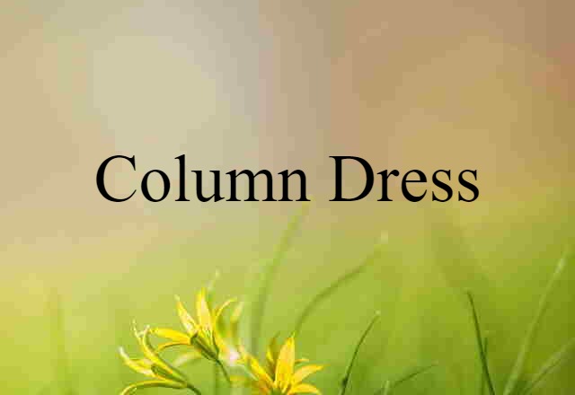 column dress