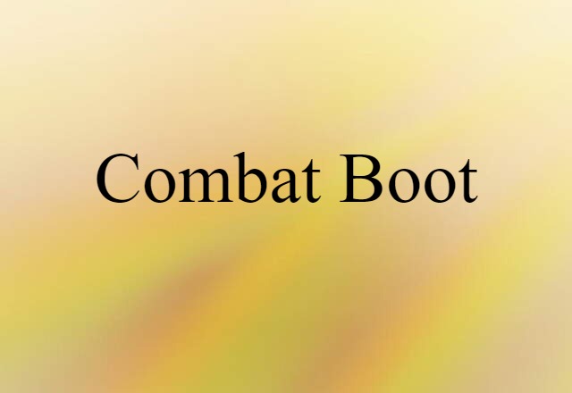 combat boot