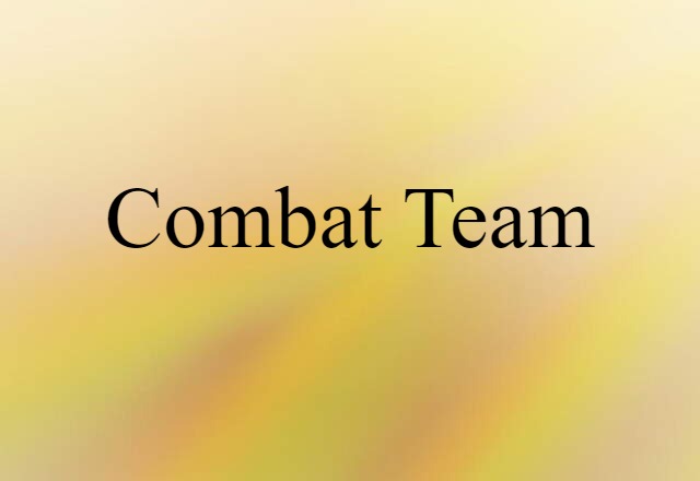 combat team