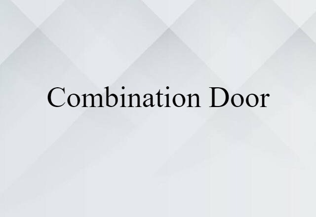 combination door