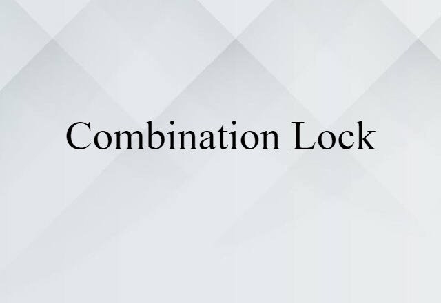 combination lock