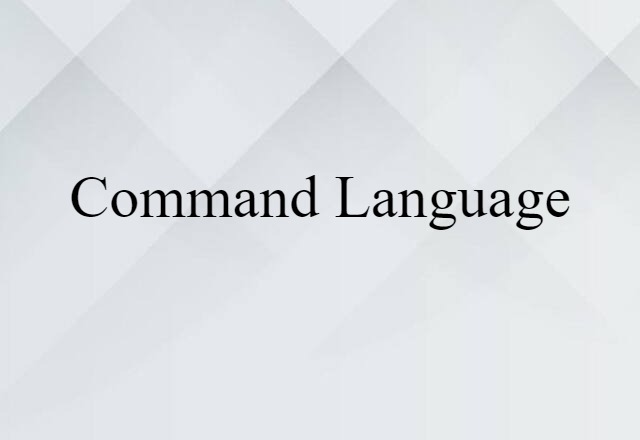 command language