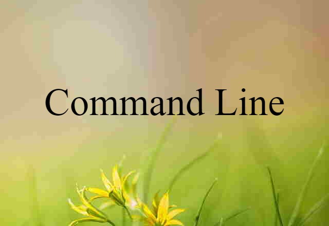 command line