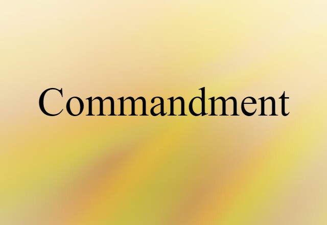 commandment