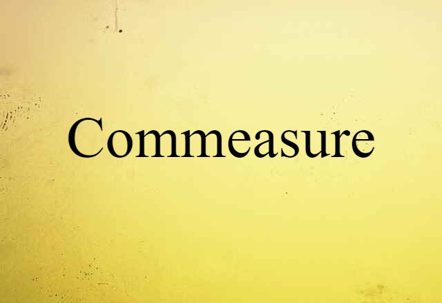 commeasure