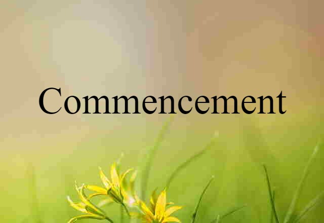 commencement