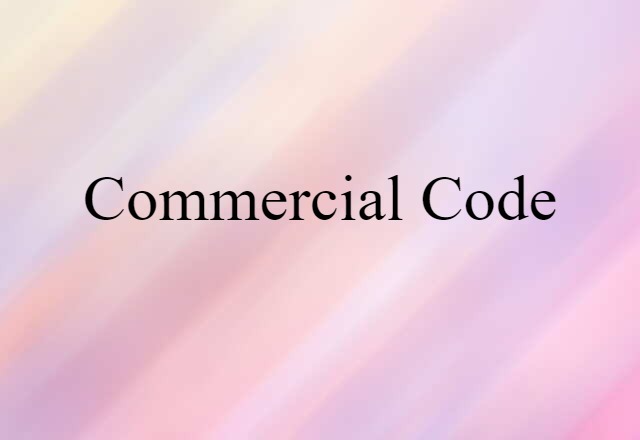 commercial code