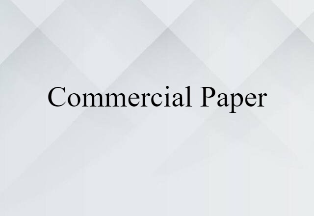 commercial paper