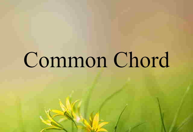 common chord