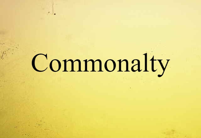 commonalty