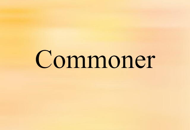 commoner