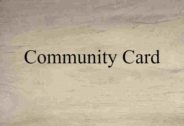 community card