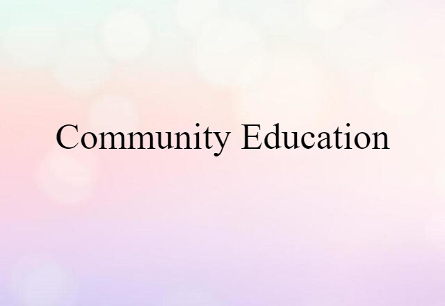 community education