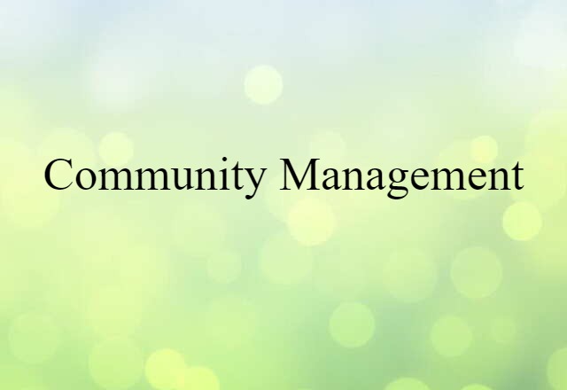 community management