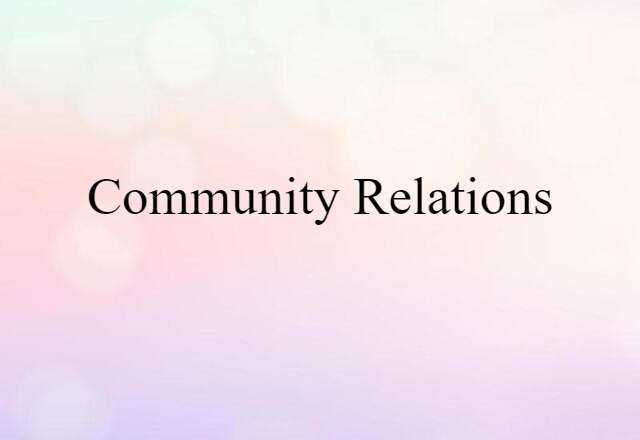 community relations