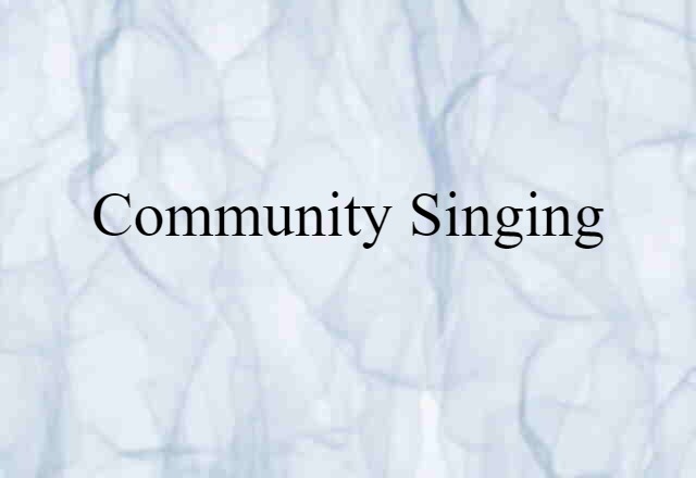 community singing