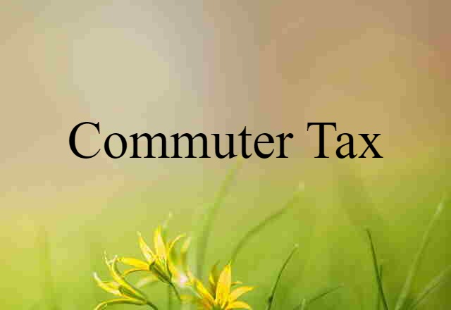 commuter tax