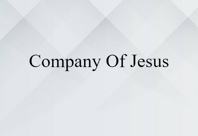 Company of Jesus