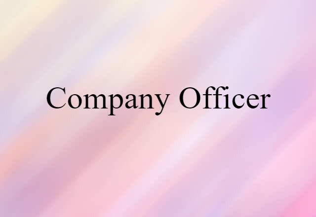 company officer