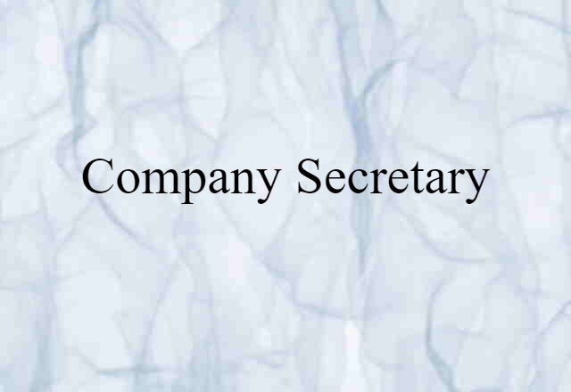 company secretary