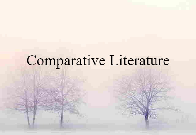 comparative literature