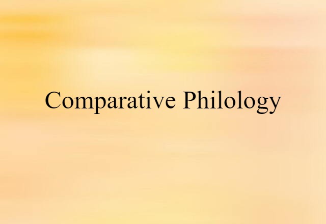 comparative philology