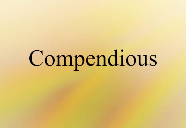 compendious