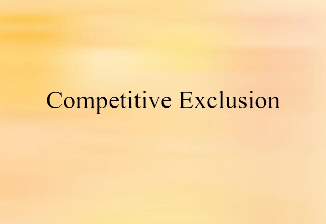 competitive exclusion