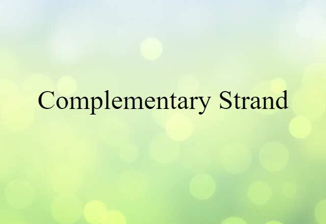 complementary strand