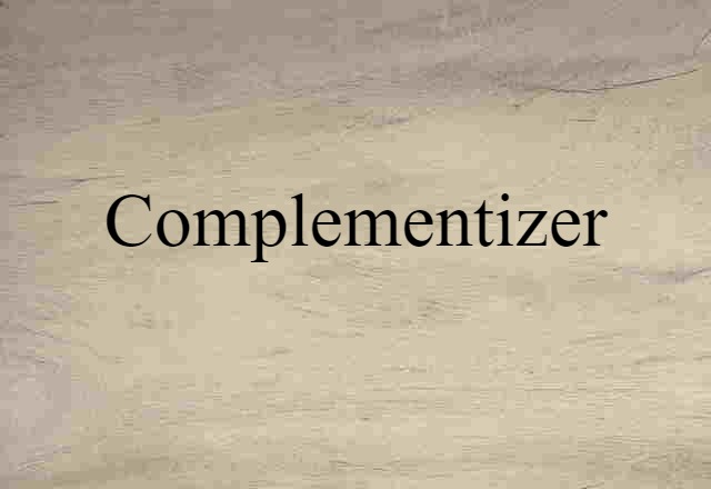 complementizer