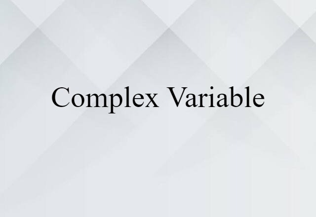 complex variable