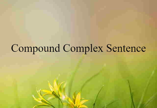 compound-complex sentence