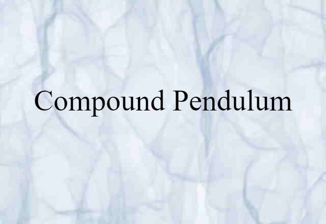 compound pendulum