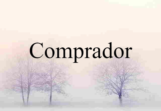 Comprador (noun) Definition, Meaning & Examples