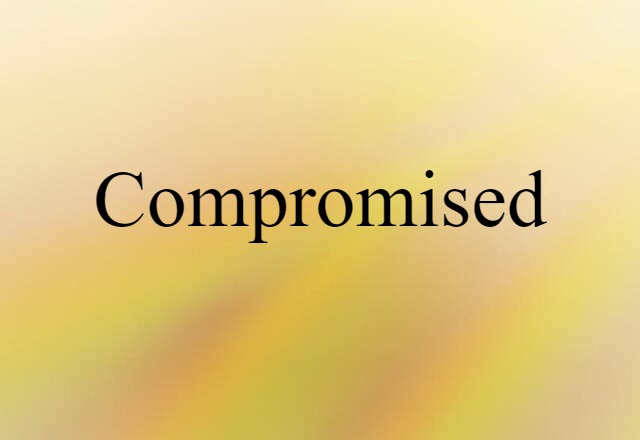 Compromised (noun) Definition, Meaning & Examples