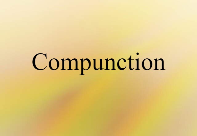 compunction