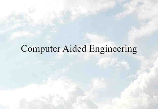 computer-aided engineering