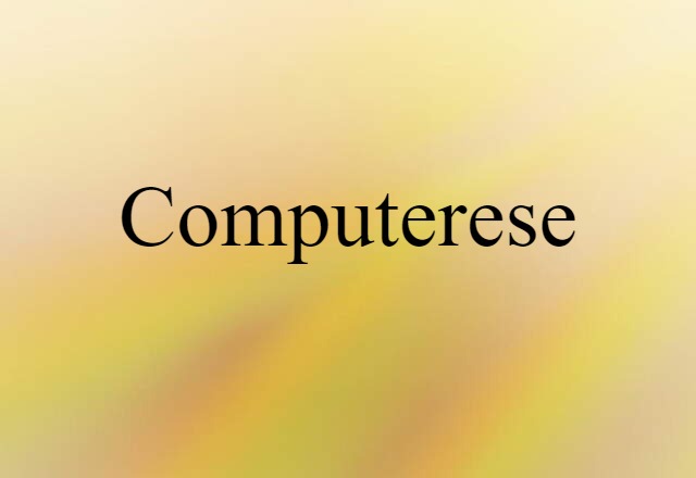 computerese