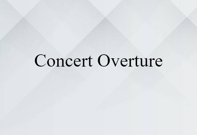 concert overture