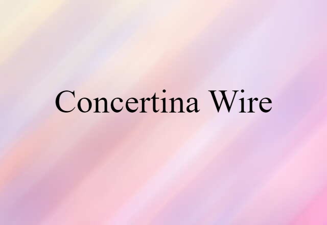 concertina wire