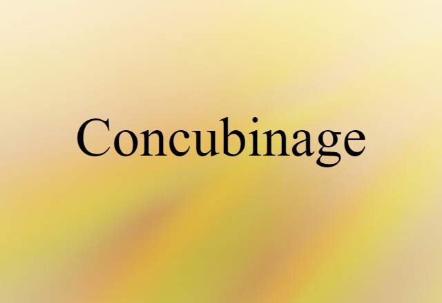 concubinage